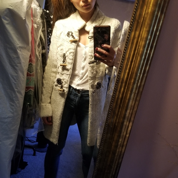 Loft Cream Long Jacket - Picture 9 of 10